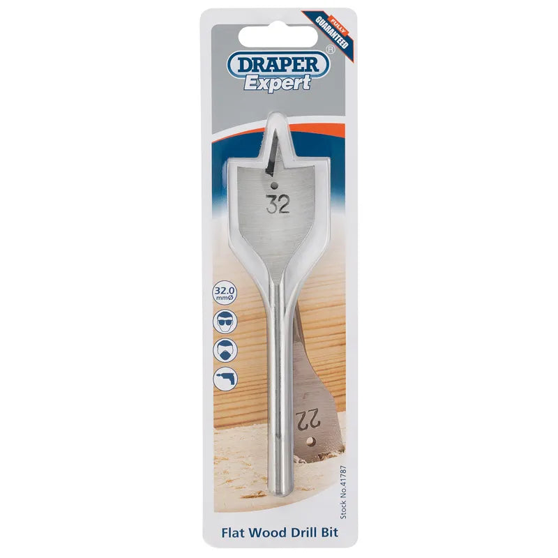 Draper 32.0mm Flat Wood Bit