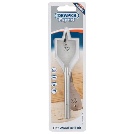 Draper 32.0mm Flat Wood Bit