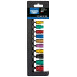 Draper 1/4" Sq. Metric Coloured Socket Set (10 Piece)