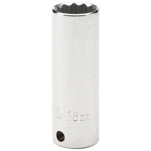 Draper 16 Mm 3/8" Sq. Dr. Hi-Torq® 12 Point Deep Socket