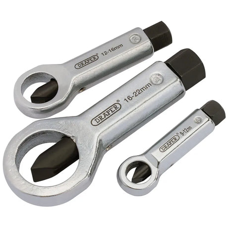 Draper Nut Splitter Set, 9 - 22 Mm (3 Piece)