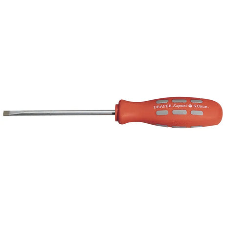Draper 100mm x 5.0mm Plain Slot Parallel Tip Mechanics Screwdriver (Sold Loose)