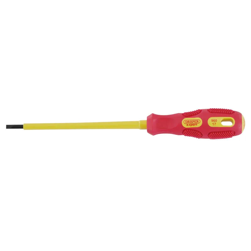 Draper VDE Approved Fully Insulated Plain Slot Screwdriver 3.0 X 100mm