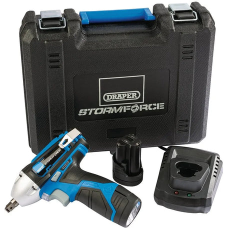 Draper Storm Force® 10.8V Power Interchange 3/8" Impact Wrench Kit (80Nm)