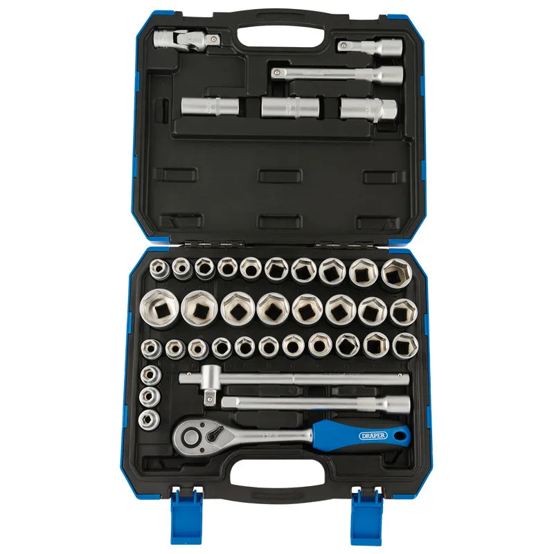 Draper 1/2" Sq. Combined MM/AF Socket Set (41 Piece)