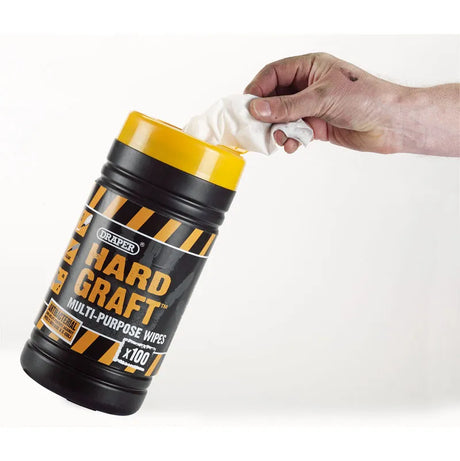 Draper 'Hard Graft' Wipes (Tub of 100)