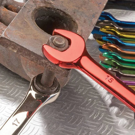 Draper Hi-Torq Metric Coloured Combination Spanner Set (13 Piece)