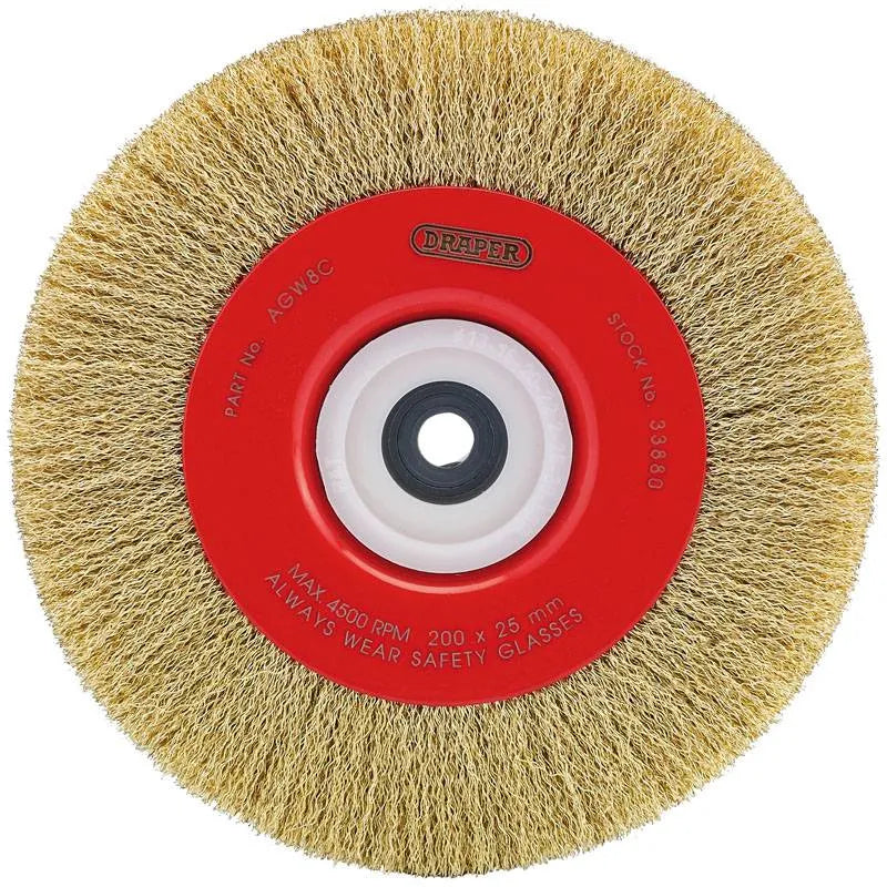 Draper 200 X 25 Mm Crimped Steel Wire Brushes