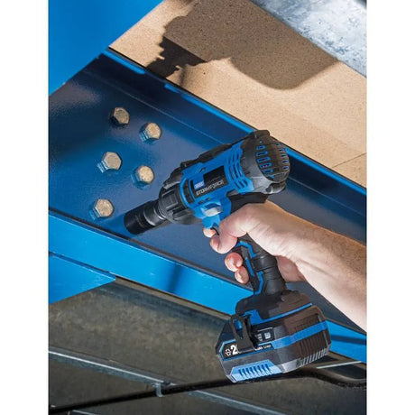 Draper Storm Force 20v 1/2" Mid-Torque Impact Wrench (400 Nm) with 1 X 4 Ah Battery and Charger