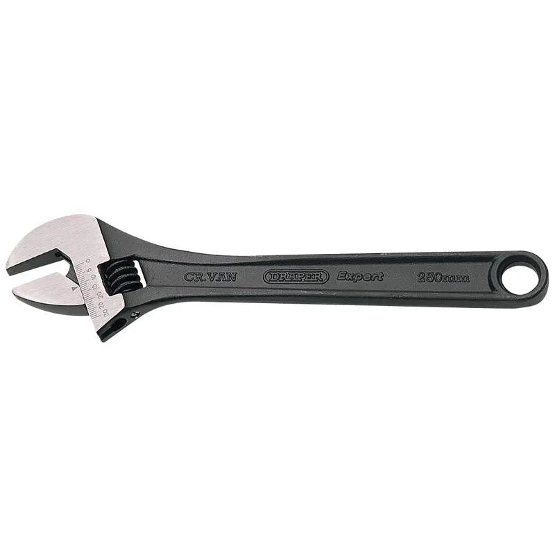 Draper 250mm Crescent-Type Adjustable Wrench with Phosphate Finish