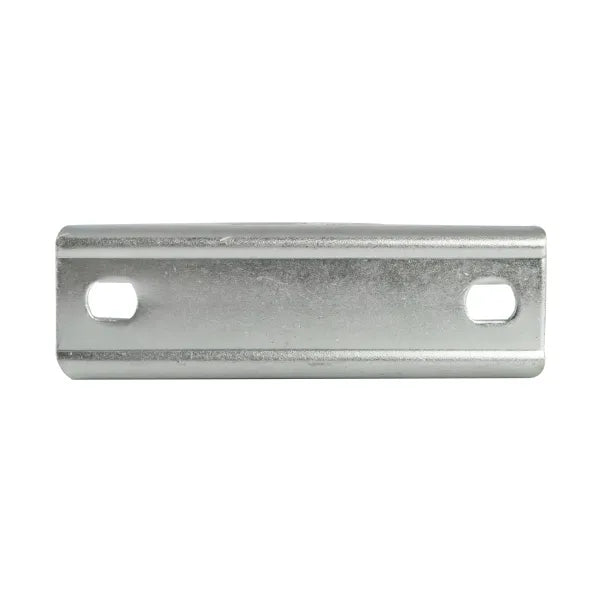 80mm Round Groove Wheel in Fixed Bracket G2455E - Zinc-Plated Steel, 150kg Load