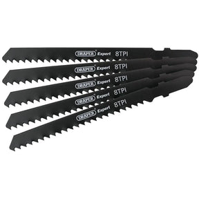 Draper DT111C Jigsaw Blade Set, 100mm (5 Piece)