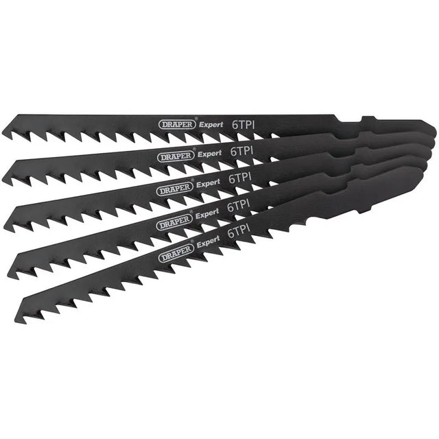 Draper DT244D Jigsaw Blade Set, 100mm (5 Piece)
