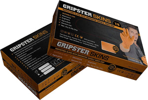 Gripster Skins Gloves Orange/Black (Box of 50)