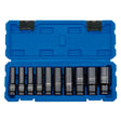 Draper Metric Deep Impact Socket Set, 1/2" Sq. Dr. (10 Piece)