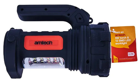 Amtech 5W Torch & 12 SMD LED Worklight