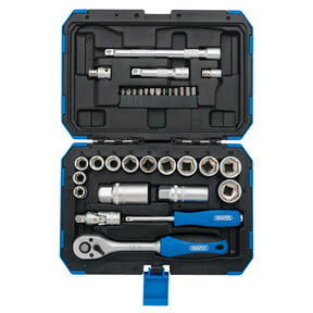 Draper Metric Socket Set, 3/8" Sq. Dr. (34 Piece)
