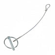 8mm Lynch Pin with Wire Rope - Secure Fastening, 250mm Cable (F442W)