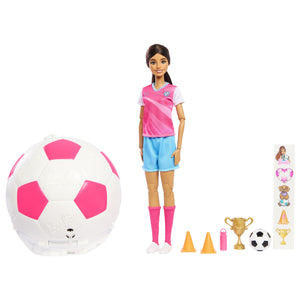 Barbie Team Roll & Reveal Football Player Set