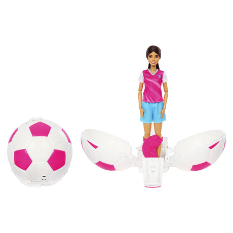 Barbie Team Roll & Reveal Football Player Set