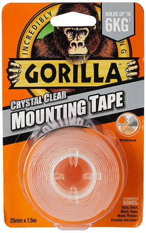 Gorilla Double Sided Clear Tape 1.5m