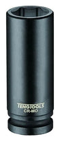 Teng Tools 920621N 1/2" Deep Impact Socket - 21mm, DIN Standard, Cr-Mo