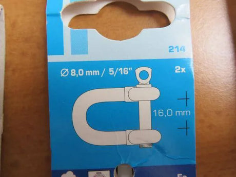 D-Shackle 5 - 10mm - 5mm (Pair)