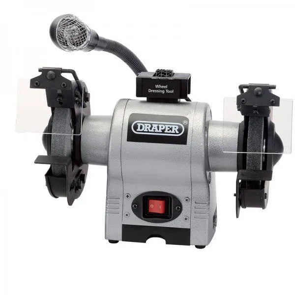 Draper 150mm Bench Grinder with Worklight 370W