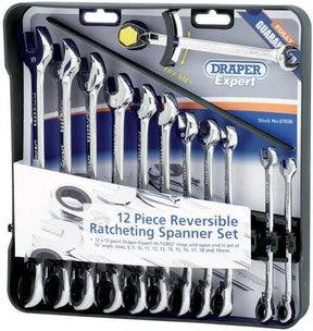 Draper Spanner Set Ratchet 12 Piece