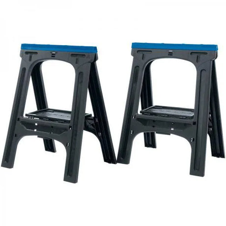 Draper 760 x 570mm Pair of Fold Down Trestles / Saw Horses