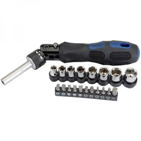 Draper Ratchet Screwdriver, Bit & Socket Set (20 Piece)