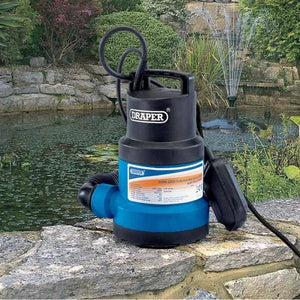 Draper Submersible Water Pump with Float Switch (108L/min)