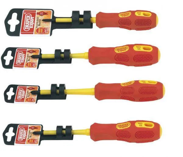 Draper Fully Insulated PZ Slot Screwdriver - No.0 x 60mm
