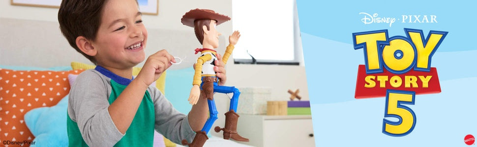 Disney Pixar Toy Story 5 Howdy Partner Woody Figure, 12 Inch Posable Toy