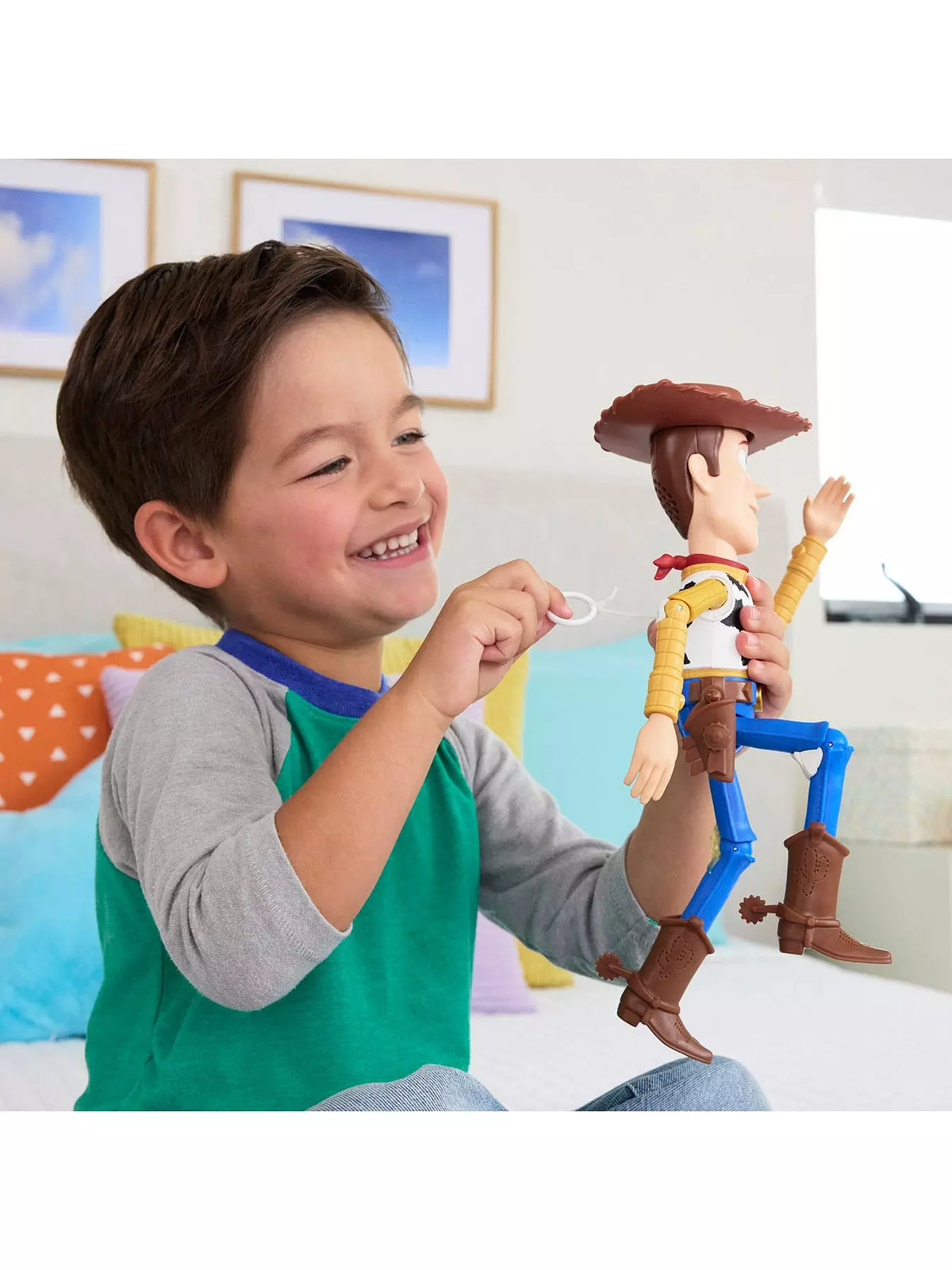 Disney Pixar Toy Story 5 Running Woody 12-inch Action Figure, 50+ Sounds