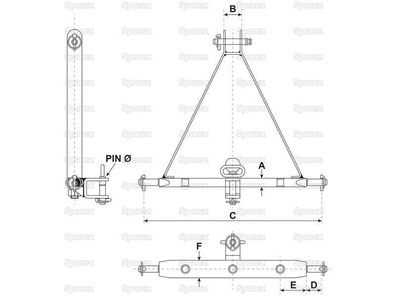 Sparex Drawbar Frame