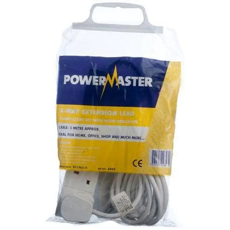 Powermaster Extension Lead 4 Gang 5m