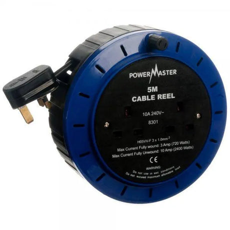 Powermaster Cable Reel 5m - 5m