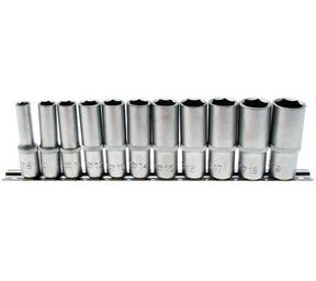 BGS 11 Piece Deep Socket Set 8-19 mm 3/8" Drive