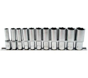 BGS 11 Piece Deep Socket Set 8-19 mm 3/8" Drive