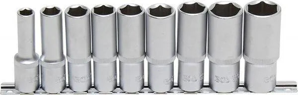 BGS 9-Piece Deep Socket Set 10-24 mm 1/2" Inch Square Drive