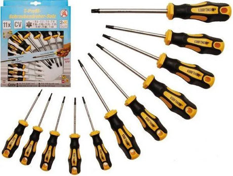 11 Piece Screwdriver Set T-Star Not Tamperproof