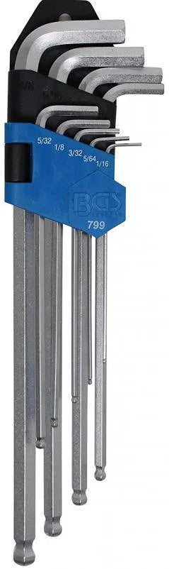 BGS Hex Key Set 1/16"- 3/8" - 9 piece set