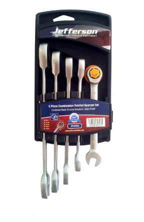 Jefferson Spanner Set Ratchet 5 Piece