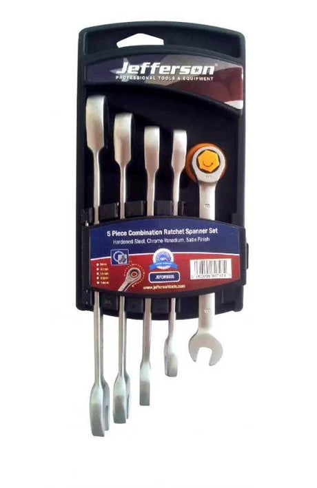 Jefferson Spanner Set Ratchet 5 Piece