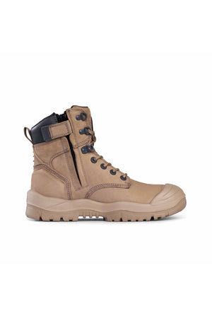 Mongrel 561060 High Leg ZipSider Safety Boot Stone