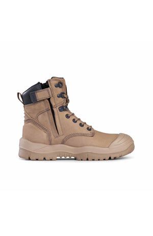 Mongrel 561060 High Leg ZipSider Safety Boot Stone