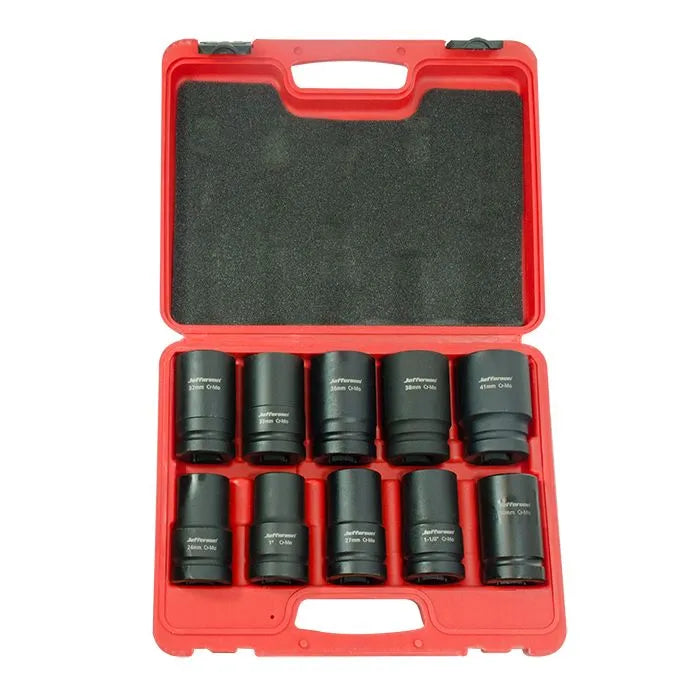 Jefferson 10 Piece 1" Deep Impact Socket Set