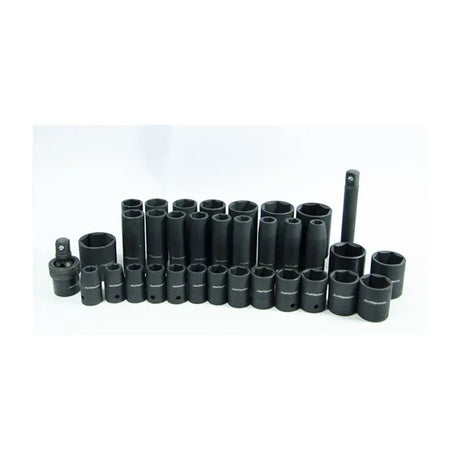 Jefferson 34 Piece 1/2" Impact Socket Set