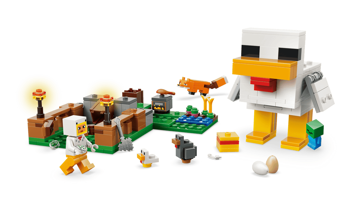 LEGO Minecraft 21585 Chicken Farm Set